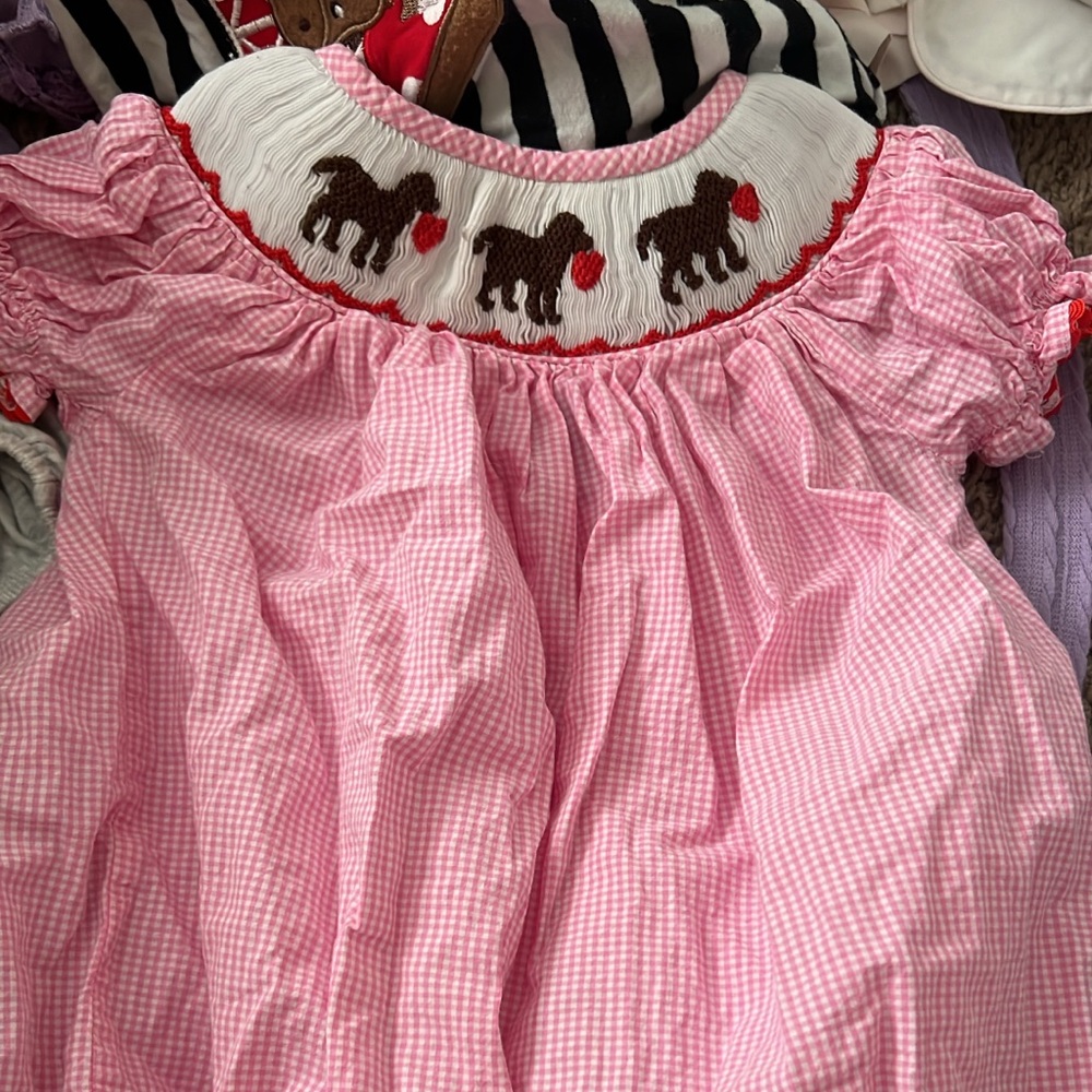 Pink Gingham Kids One Piece